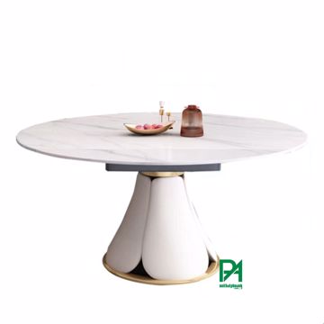 Bộ bàn ăn tân cổ điển 4 ghế mặt đá hiện đại 